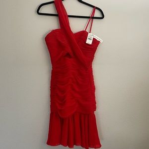 JILL STUART Red Draped Size 2 NWT